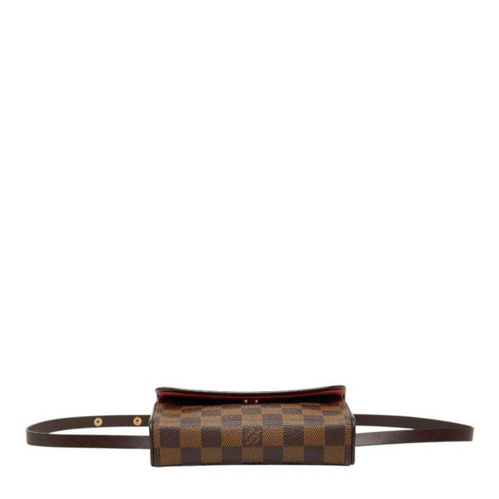 LOUIS VUITTON Brown Damier Leather Pochette Fanny Pack - Picture 3 of 9